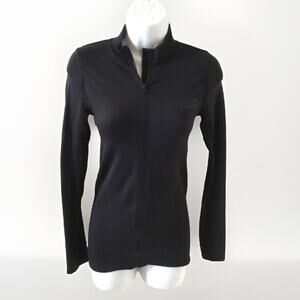 Pink Victoria's Secret Black Full Zip Active Mesh Panel Jacket Size XS